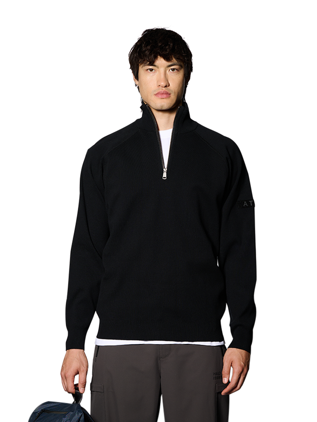 HALO INFANTRY HALF ZIP, BLACK, model