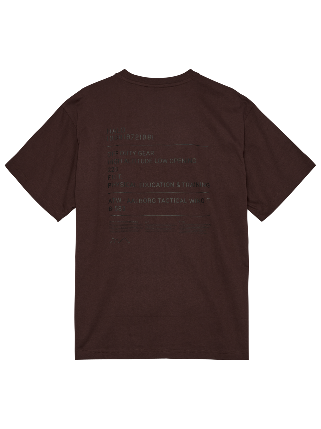 HALO GRAPHIC T-SHIRT, BITTER CHOCOLATE, packshot