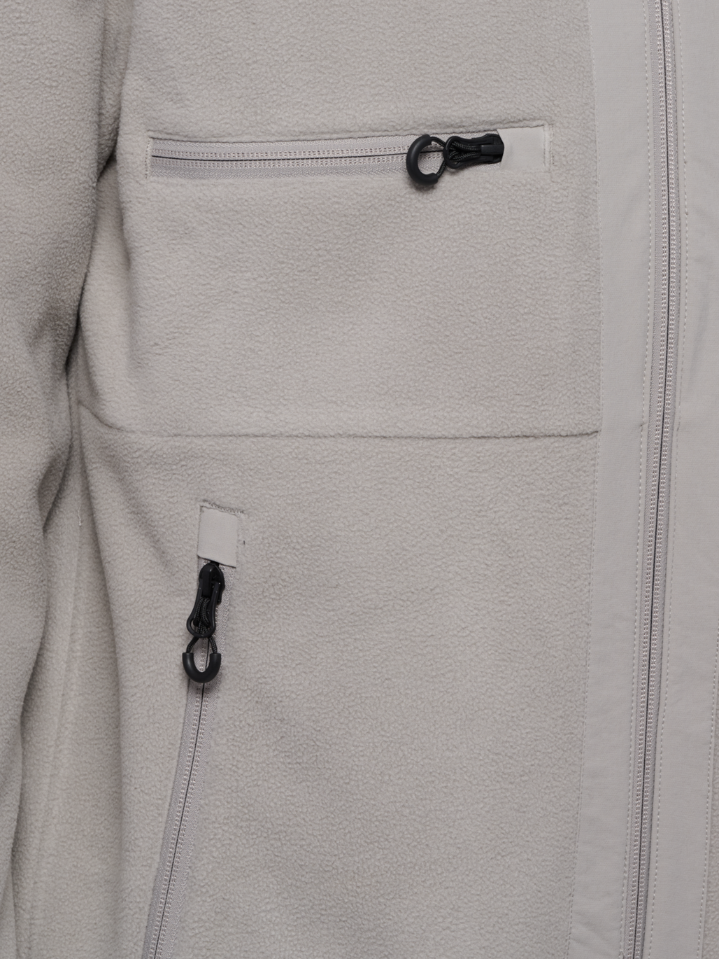 HALO PANELED FLEECE JACKET, MOURNING DOVE, packshot