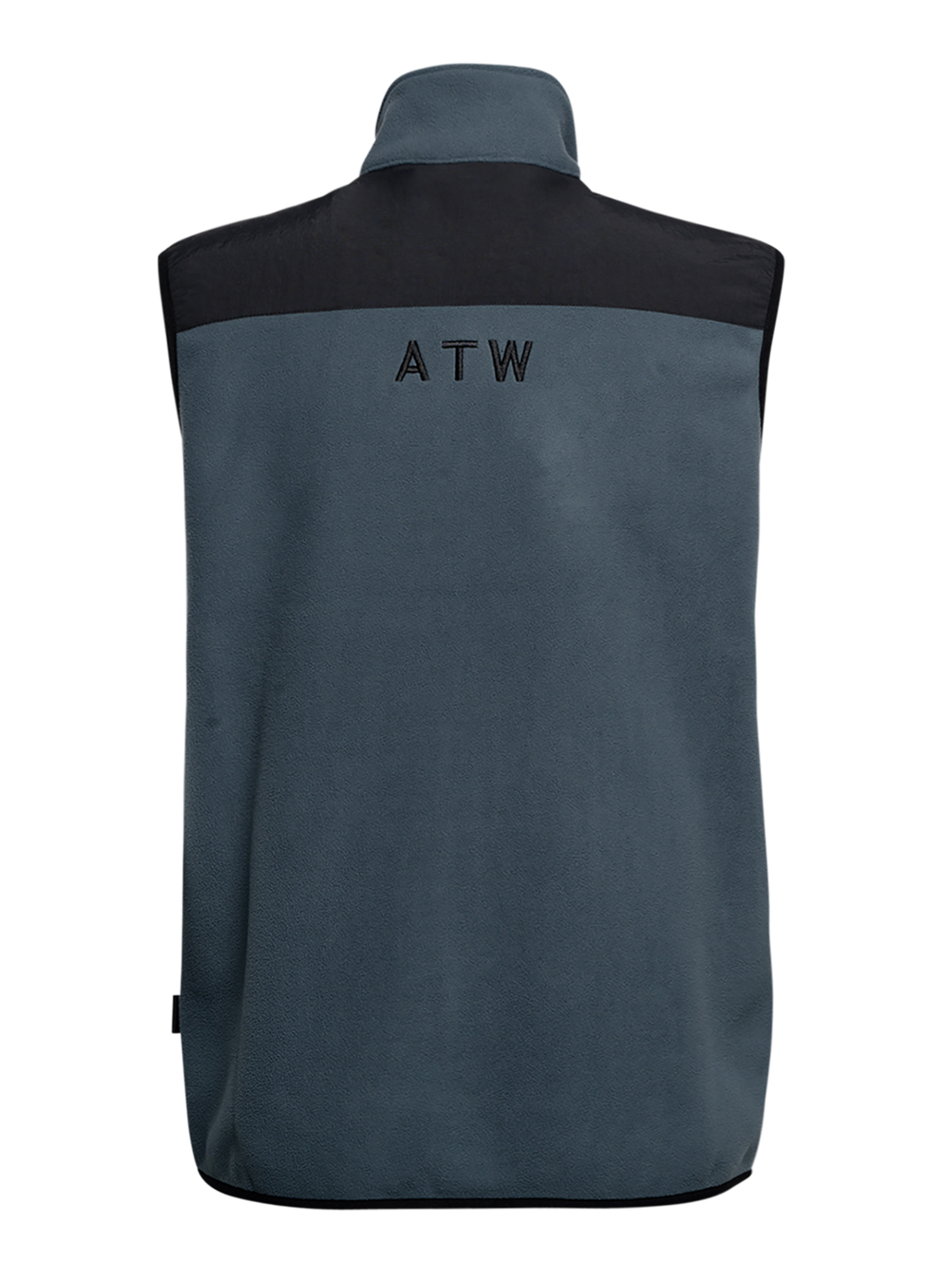 HALO BLOCKED FLEECE VEST, DARK SLATE, packshot