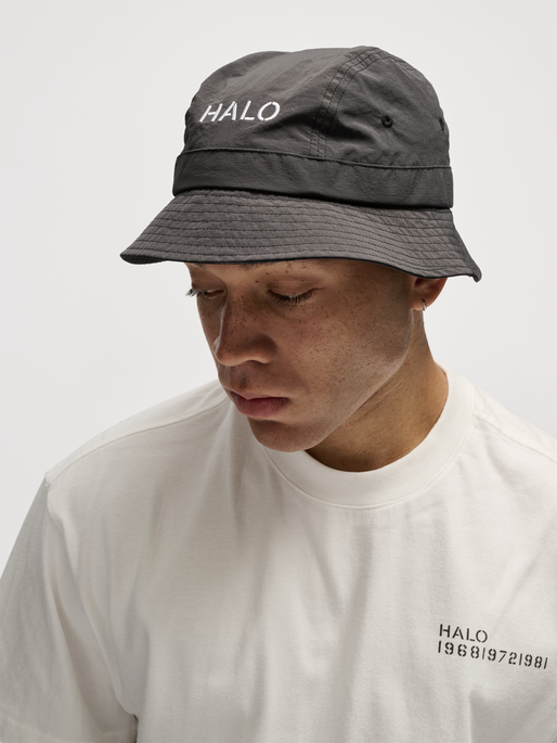 HALO HALO BUCKET HAT NYLON RAVEN newlinehalo