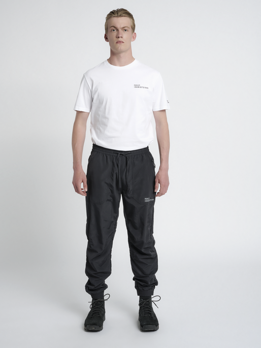 HALO NYLON PANT, BLACK, model
