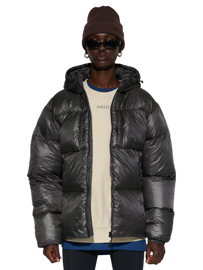 HALO TROOPER DOWN  JACKET, RAVEN, model