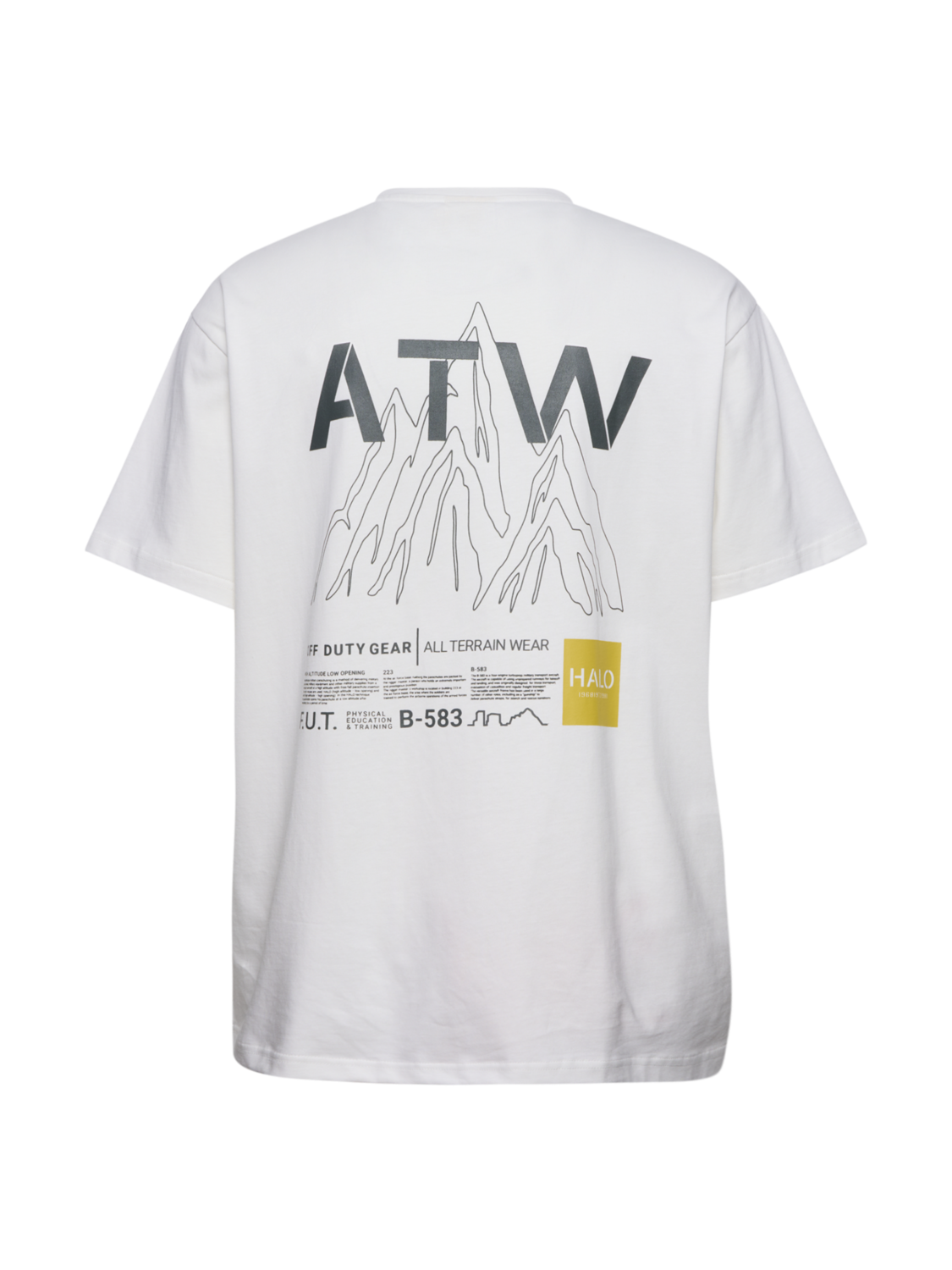 HALO GRAPHIC T-SHIRT 02, MARSHMALLOW, packshot