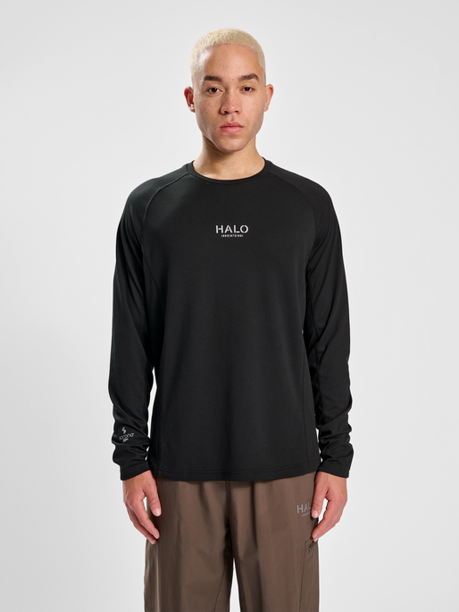 HALO SORONA TRAINING T-SHIRT L/S, BLACK, model