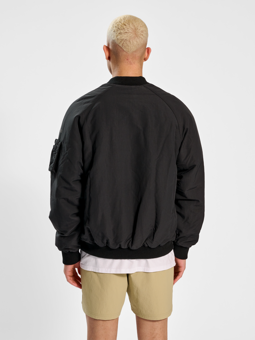 HALO CORDURA BOMBER JACKET, BLACK, model