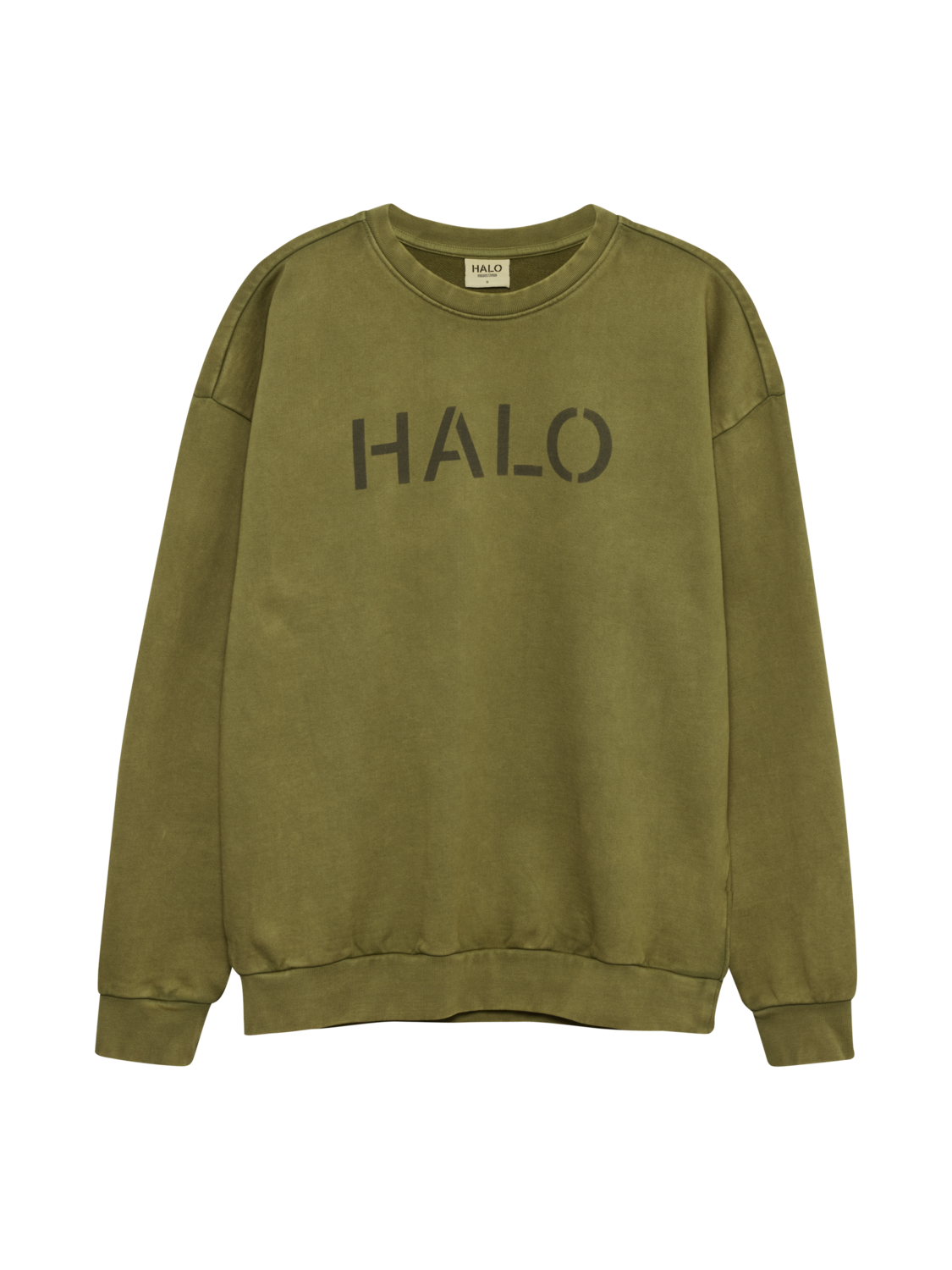HALO UNIFORM BOXY CREW, OLIVE DRAB, packshot