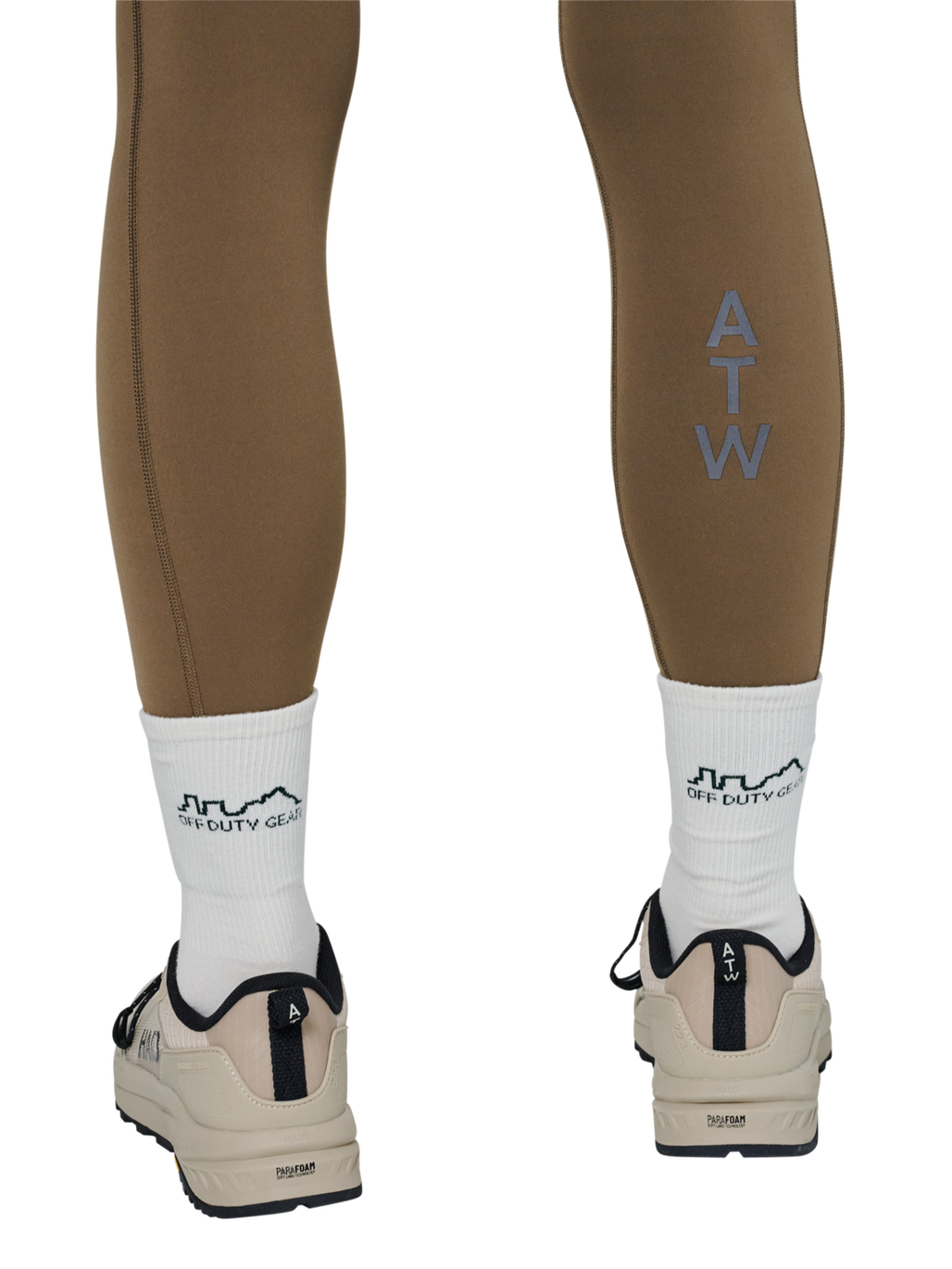 HALO WOMEN TRAINING TIGHTS, CHOCOLATE CHIP, model