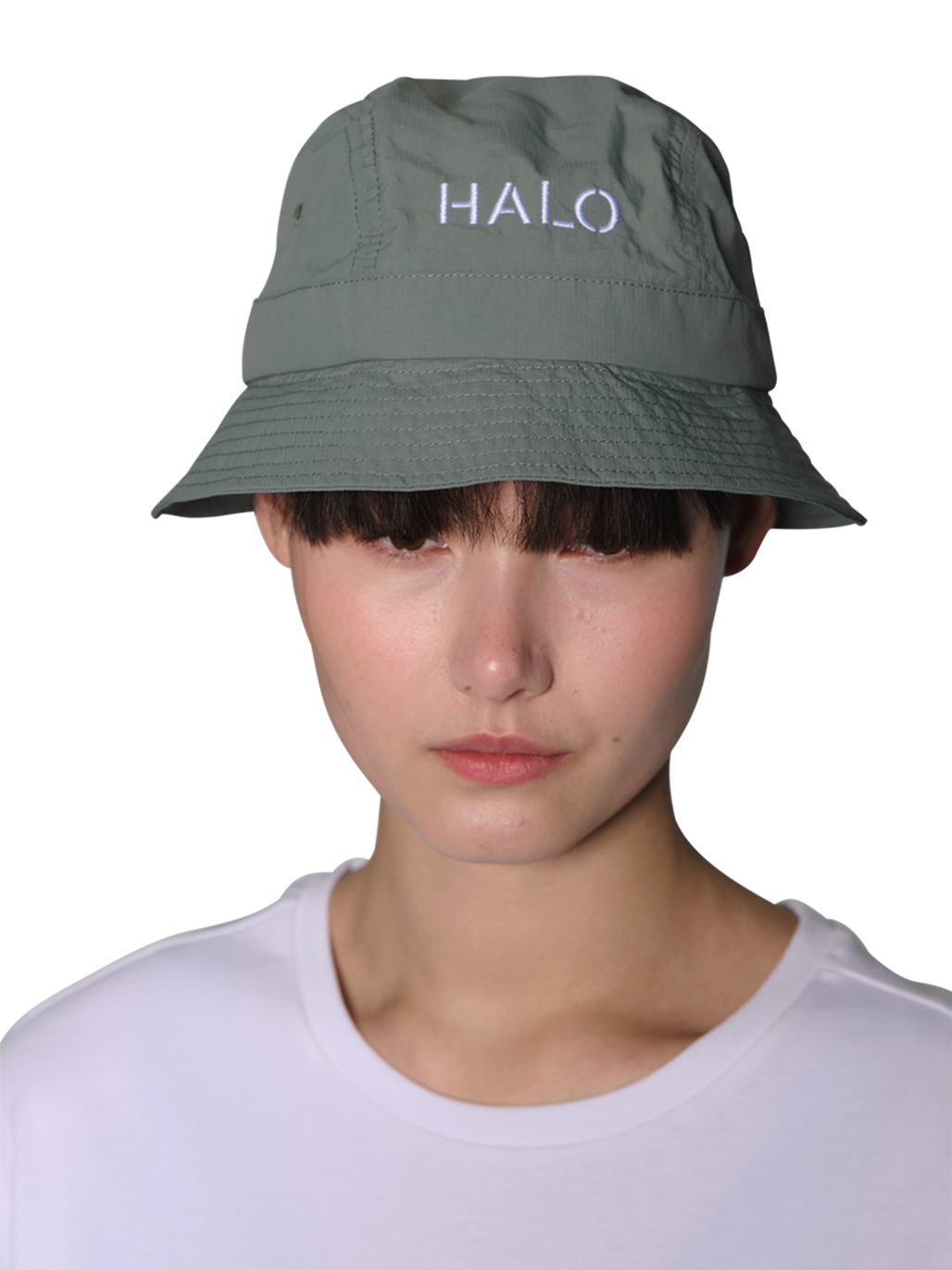 HALO BUCKET HAT NYLON, AGAVE GREEN, model