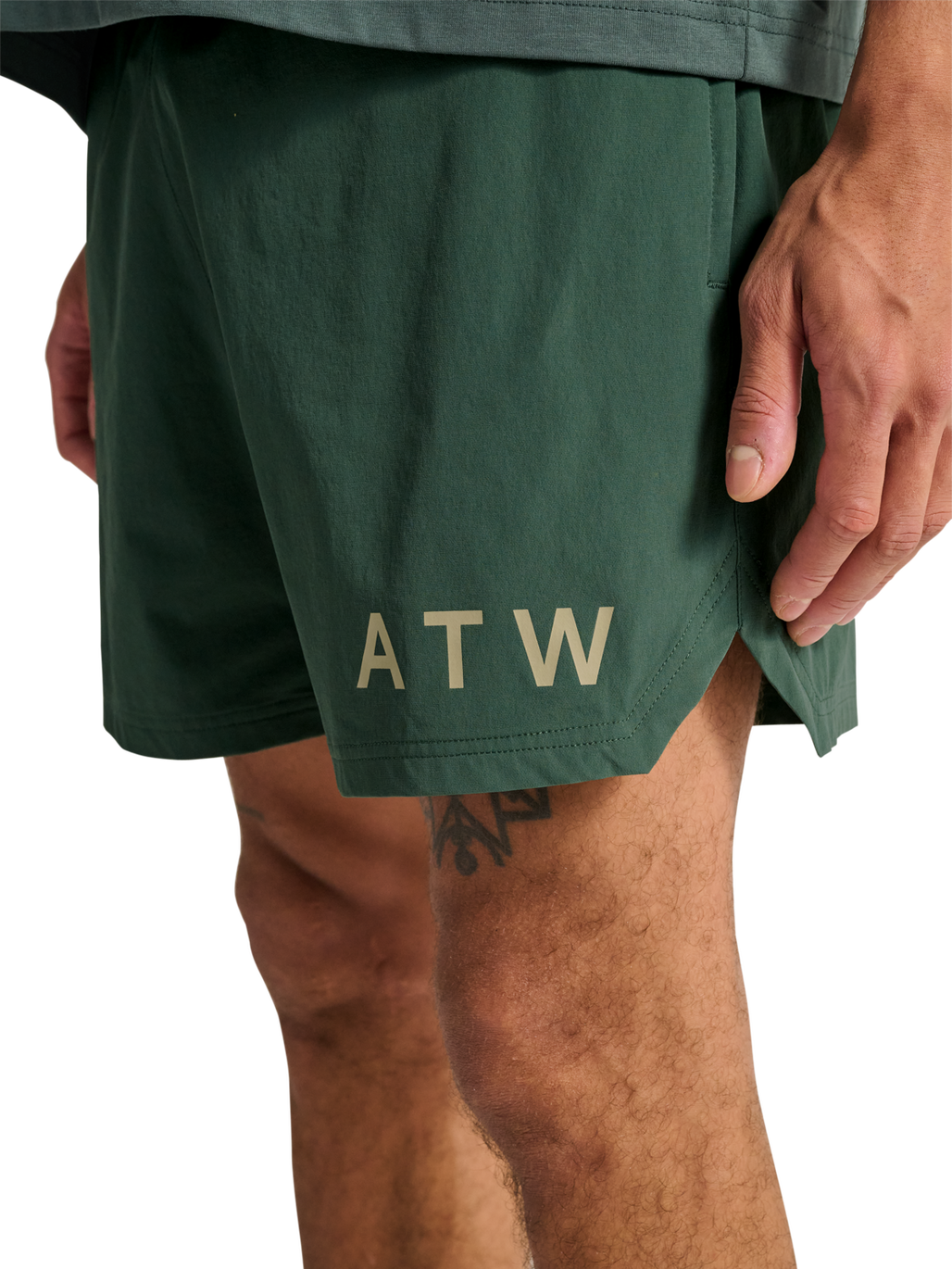 HALO SHORTS, GARDEN TOPIARY, model