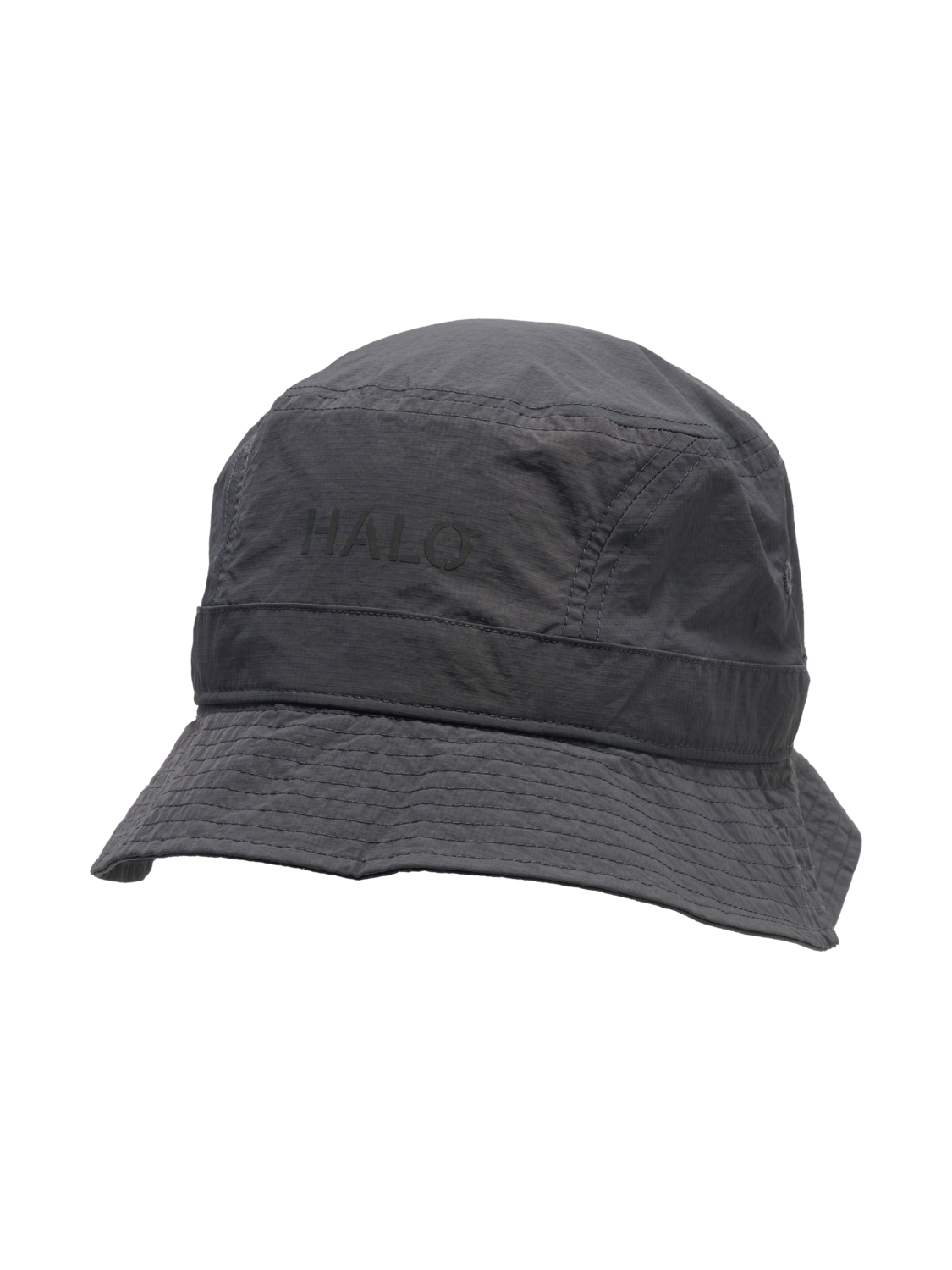 HALO NYLON BUCKET HAT, RAVEN, packshot