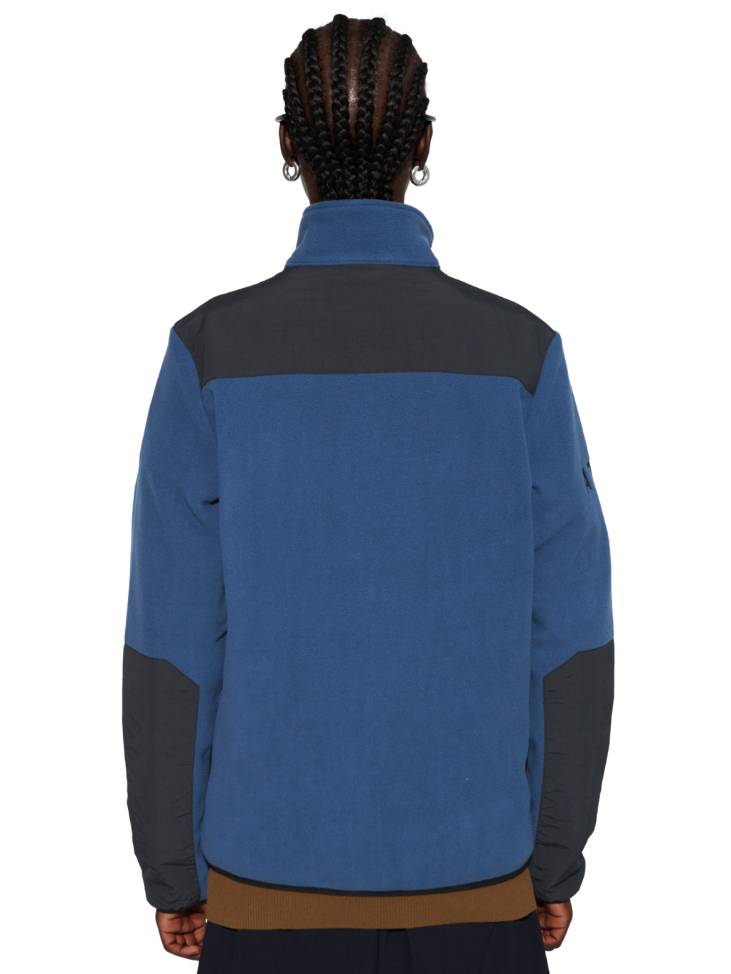 HALO BLOCKED ZIP FLEECE, SARGASSO SEA, model