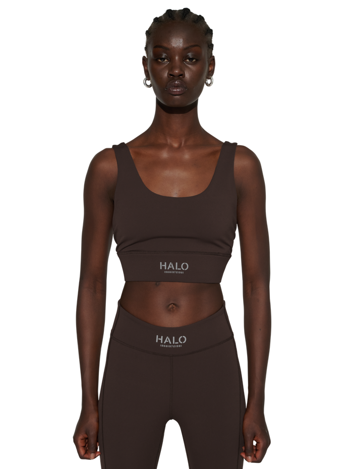 HALO WOMEN TRAINING BRA, BRACKEN, model