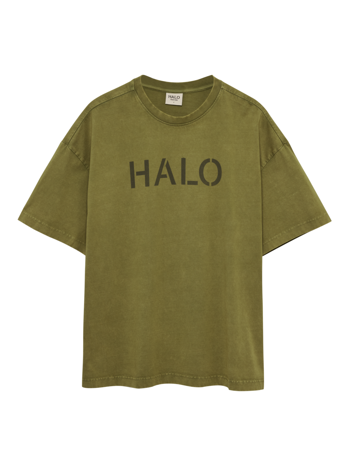 HALO UNIFORM BOXY T-SHIRT, OLIVE DRAB, packshot