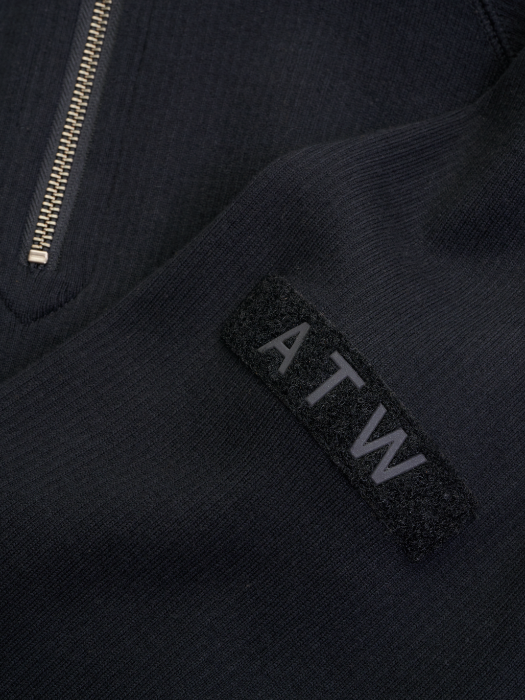 HALO INFANTRY HALF ZIP, BLACK, packshot