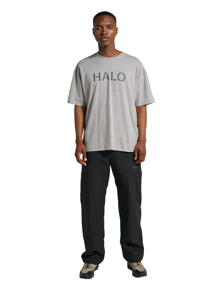 HALO UNIFORM BOXY T-SHIRT, LIGHT GREY MELANGE, model