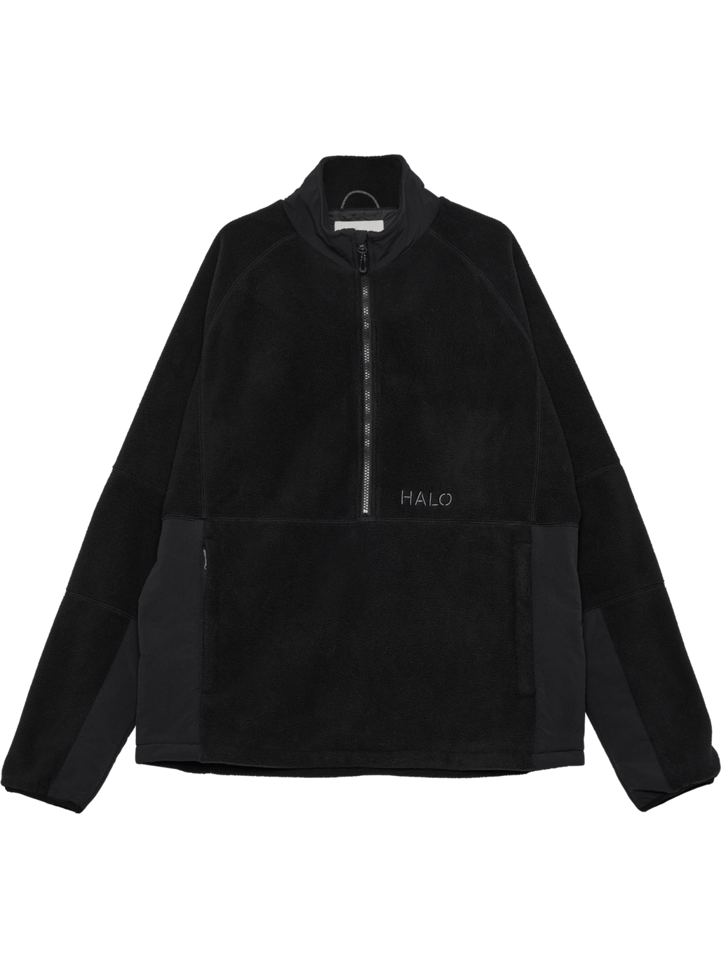 HALO TEDDYFLEECE PULLOVER, BLACK, packshot
