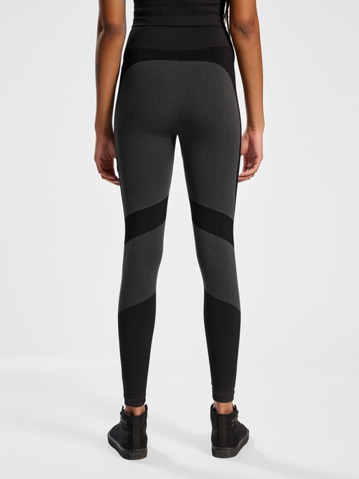 HALO WOMENS SEAMLESS TIGHTS, BLACK, model