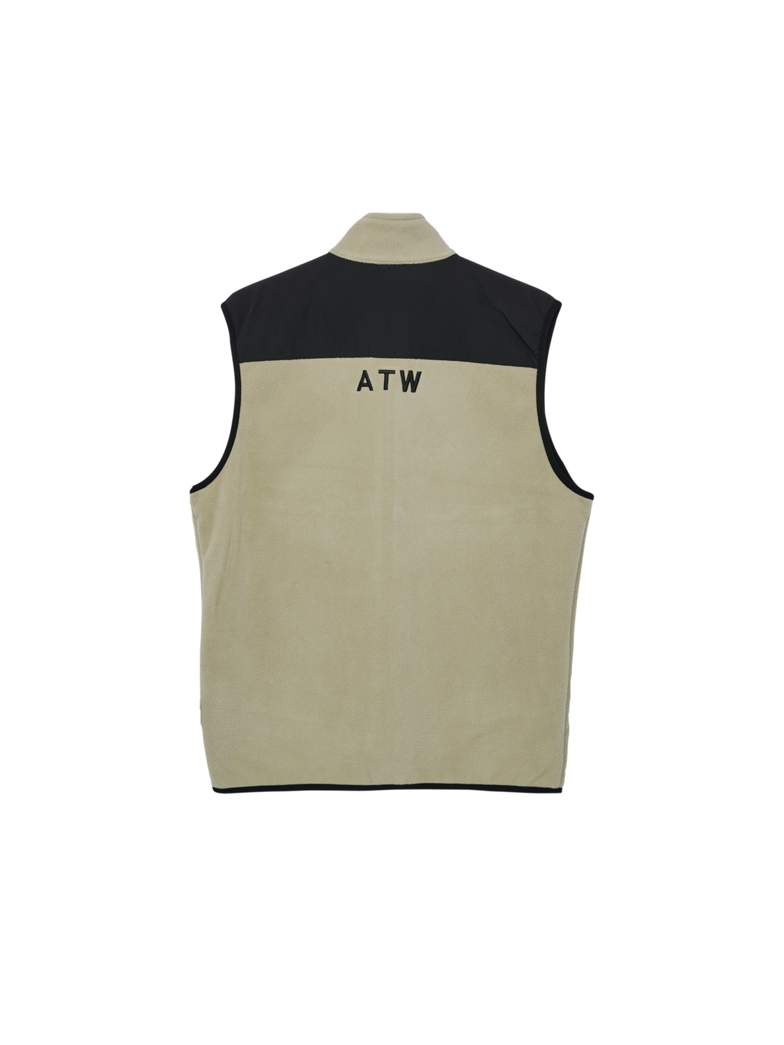 HALO BLOCKED FLEECE VEST, OYSTER GRAY, packshot