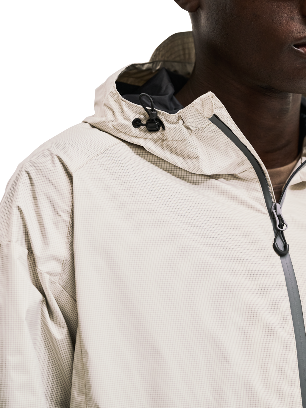 ◆OHESHIO◆ HOODED ANORAK IVORY 24FW-32008BH HALO HALO DEFENSE ANORAK - SILVER LINING | newlinehalo.com