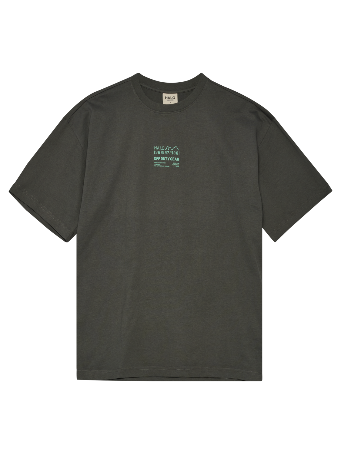 HALO GRAPHIC BOXY T-SHIRT, GUNMETAL/SPRING BOUQUET, packshot