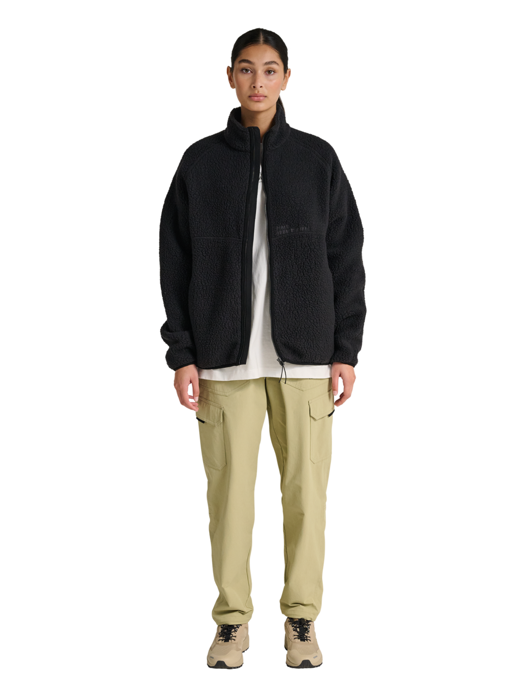 HALO MOVE POLARTEC FLEECE JACKET, BLACK, model