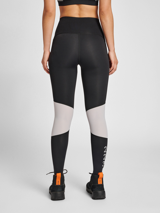 HALO WOMENS BLOCK TIGHTS, BLACK, model