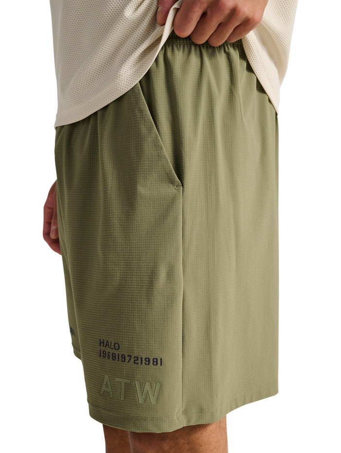 HALO AIR SHORTS, MERMAID, model