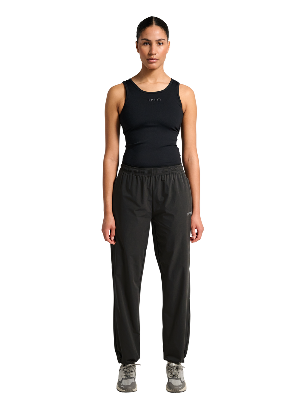 HALO DIVISION MONO PANTS, RAVEN, model