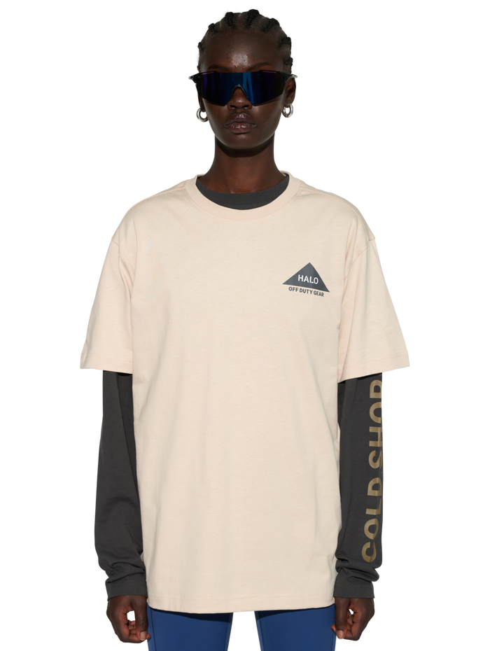 HALO ALTITUDE T-SHIRT, OYSTER GRAY, model