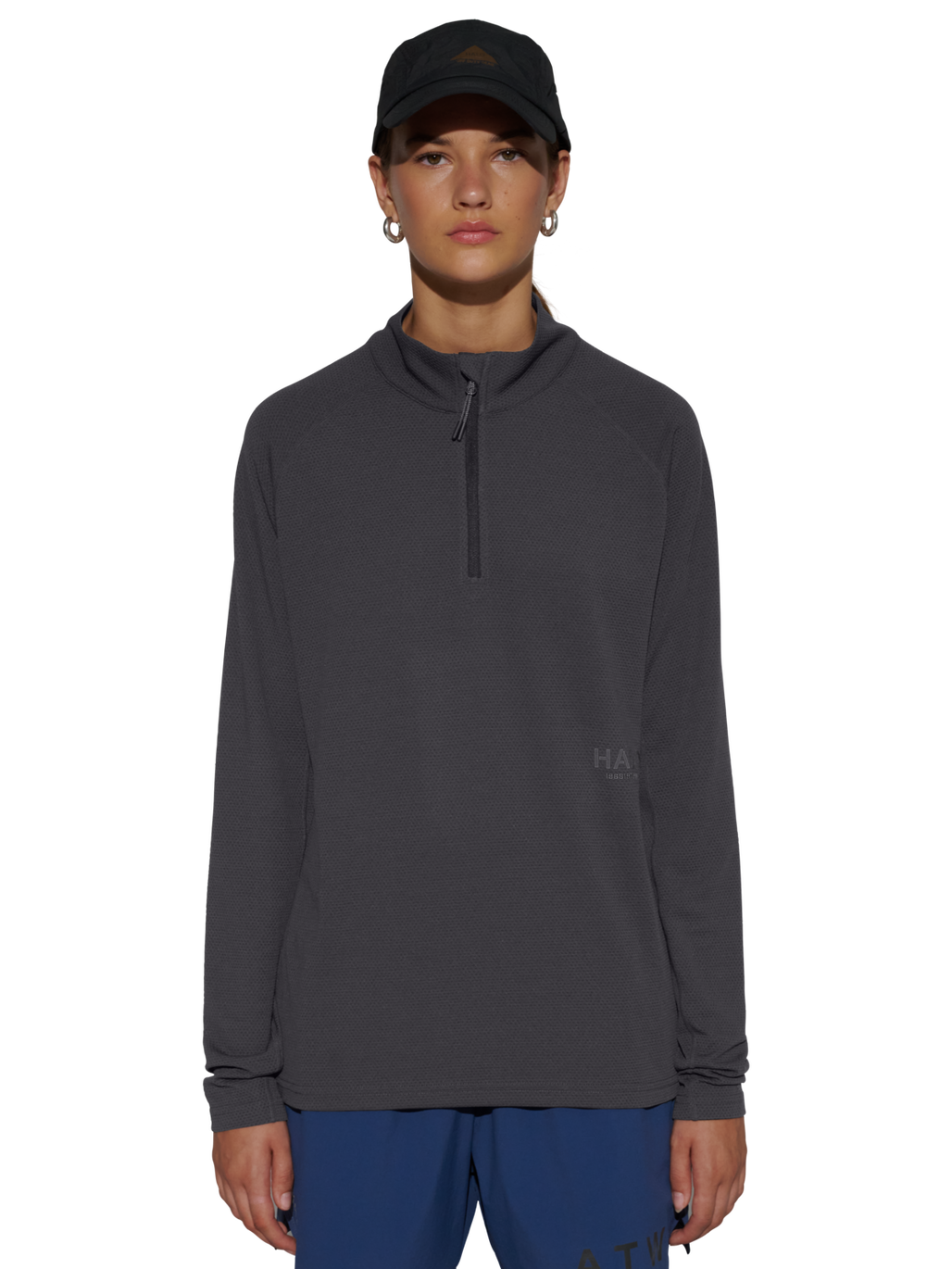 HALO SORONA HALF ZIP, RAVEN, model