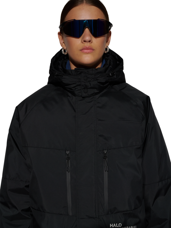 HALO SHIELD THERMOLITE PARKA, BLACK, model