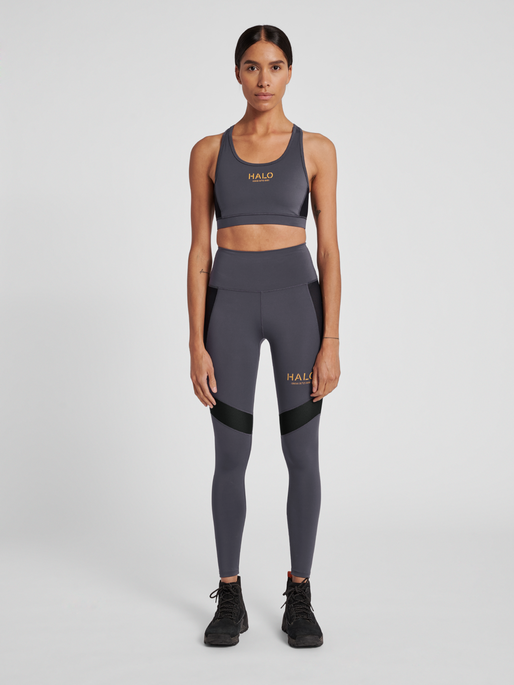 HALO WOMENS TRAINING TIGHTS, BLACKENED PEARL, model