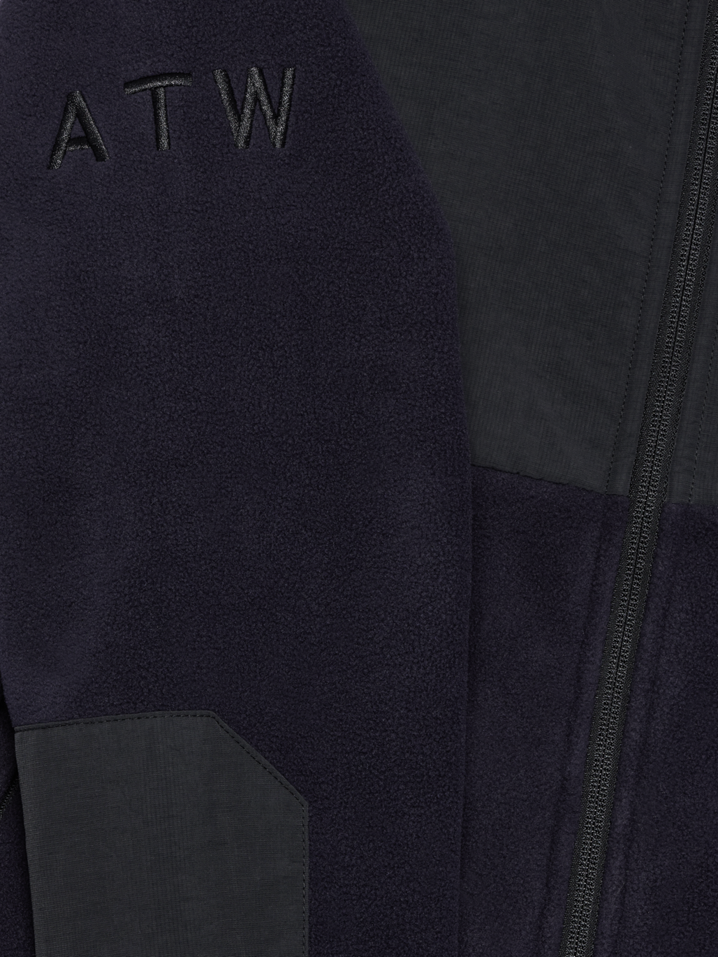 HALO BLOCKED ZIP FLEECE, DEEP WELL, packshot