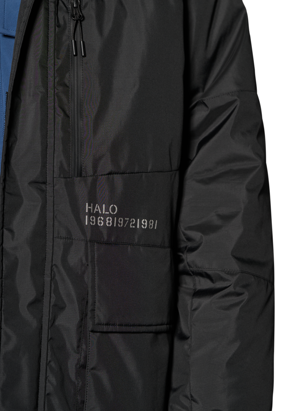 HALO SHIELD THERMOLITE PARKA, BLACK, model
