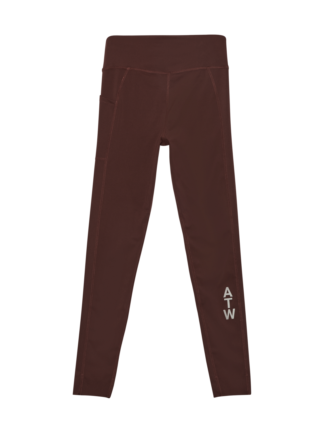 HALO WOMEN TRAINING TIGHTS, BITTER CHOCOLATE, packshot