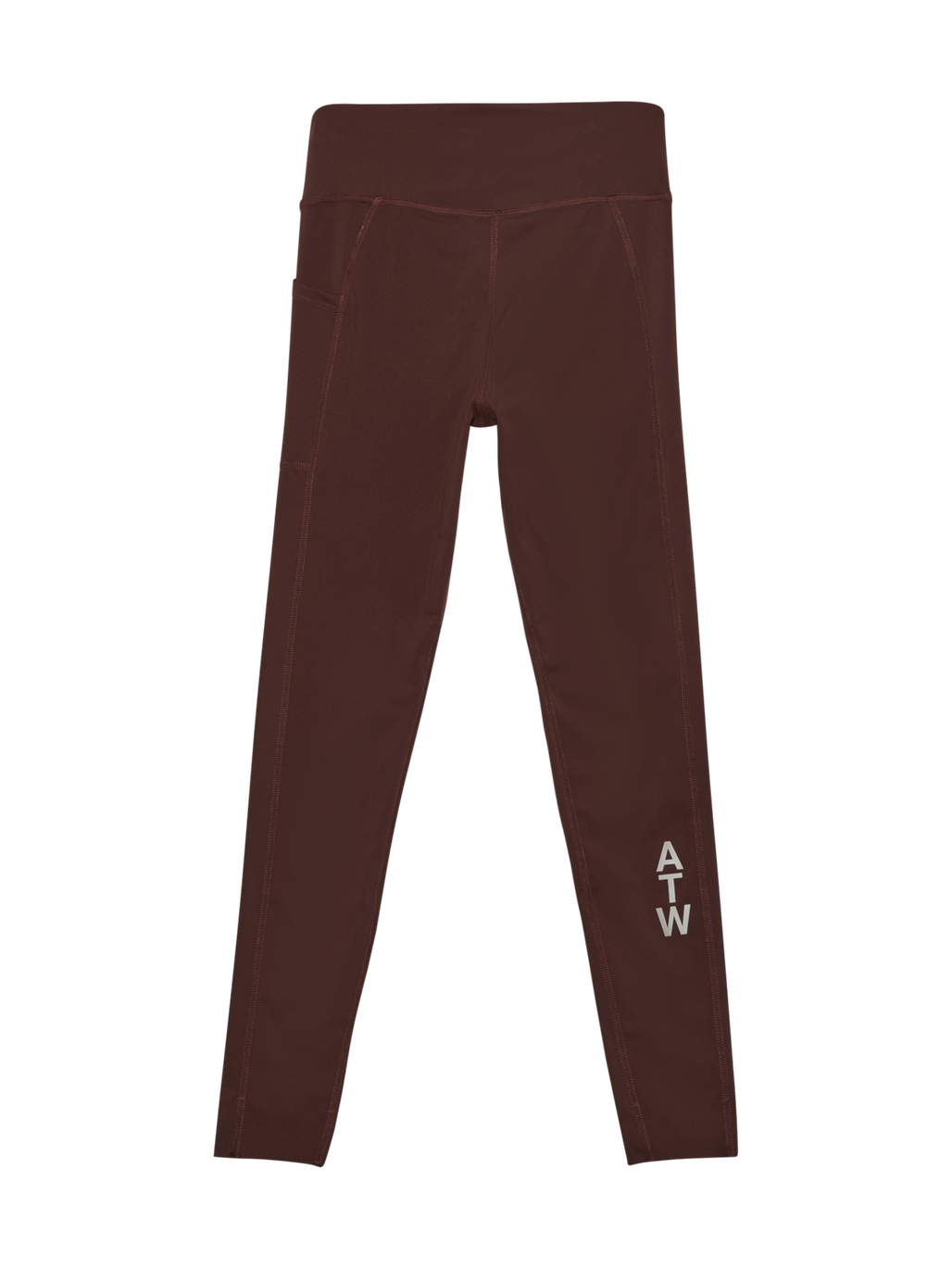 HALO WOMEN TRAINING TIGHTS, BITTER CHOCOLATE, packshot