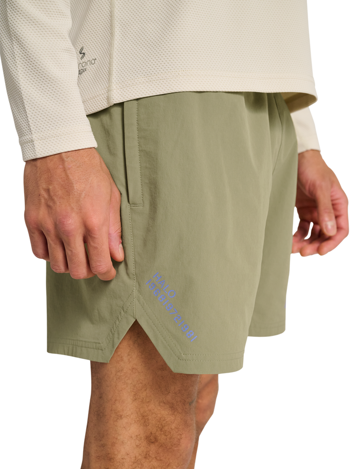 HALO SHORTS, MERMAID, model