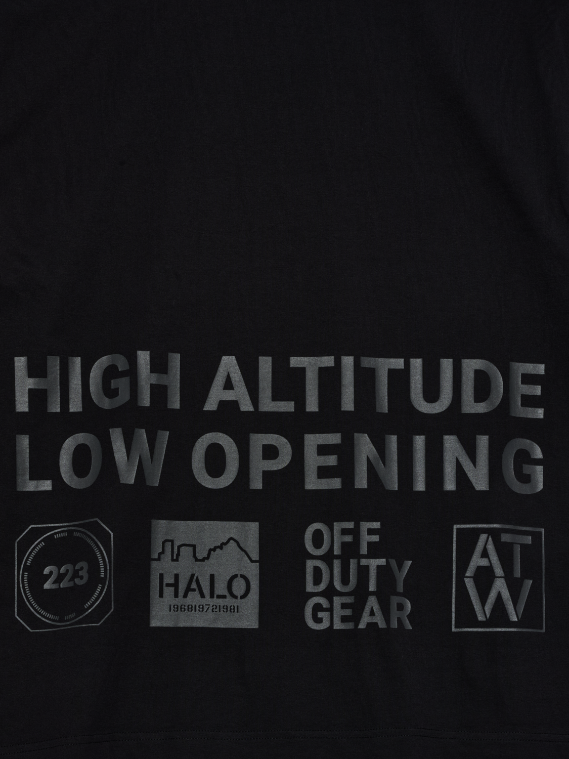 HALO GRAPHIC BOXY T-SHIRT, BLACK/RAVEN, packshot
