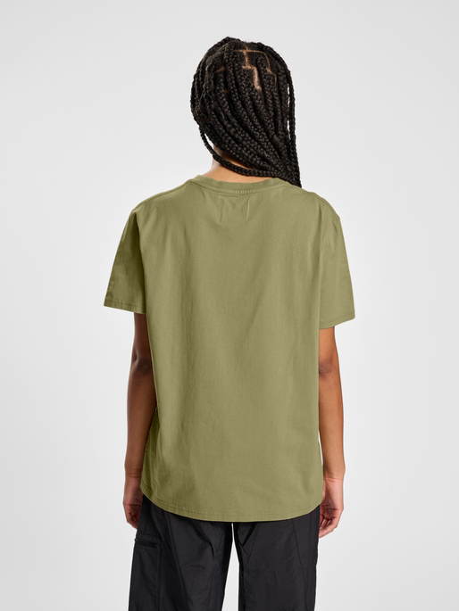 HALO COTTON T-SHIRT, GRAY GREEN, model