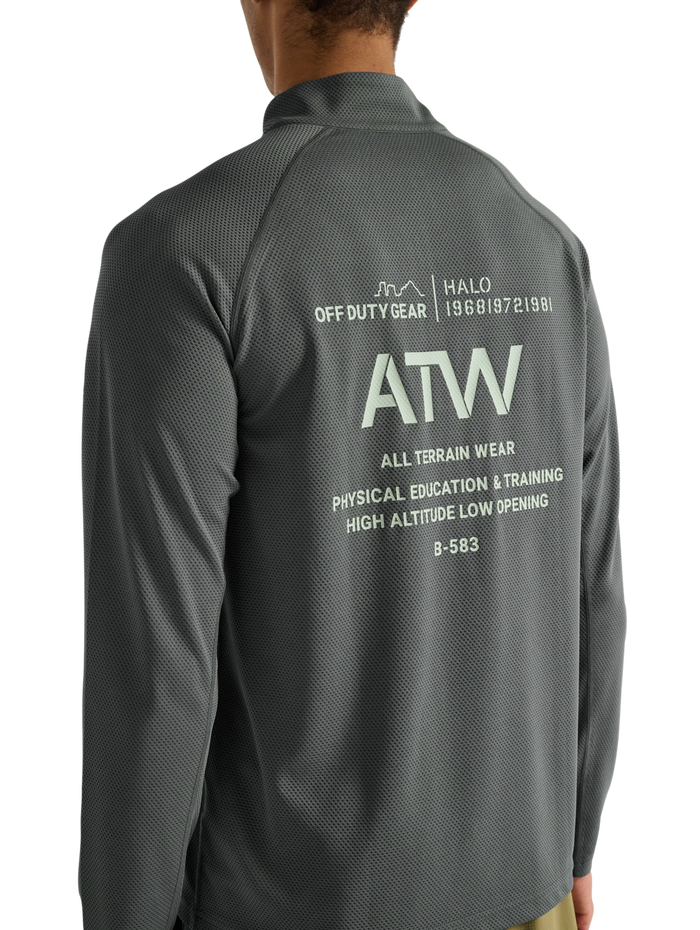 HALO SORONA HALF ZIP, GUNMETAL, model