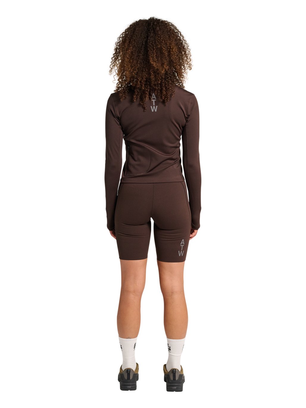 HALO WOMEN FULL ZIP 2.0, CHOCOLATE TORTE, model