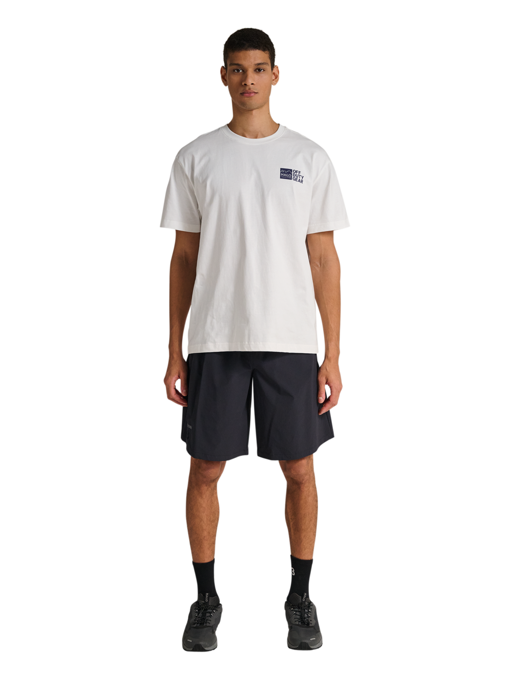 HALO MOVE SHORTS, BLACK, model