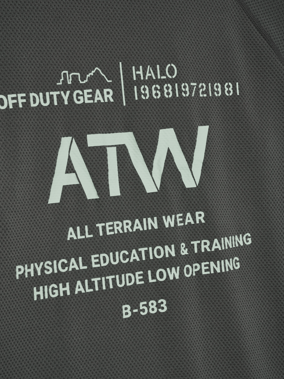 HALO SORONA T-SHIRT, GUNMETAL, packshot