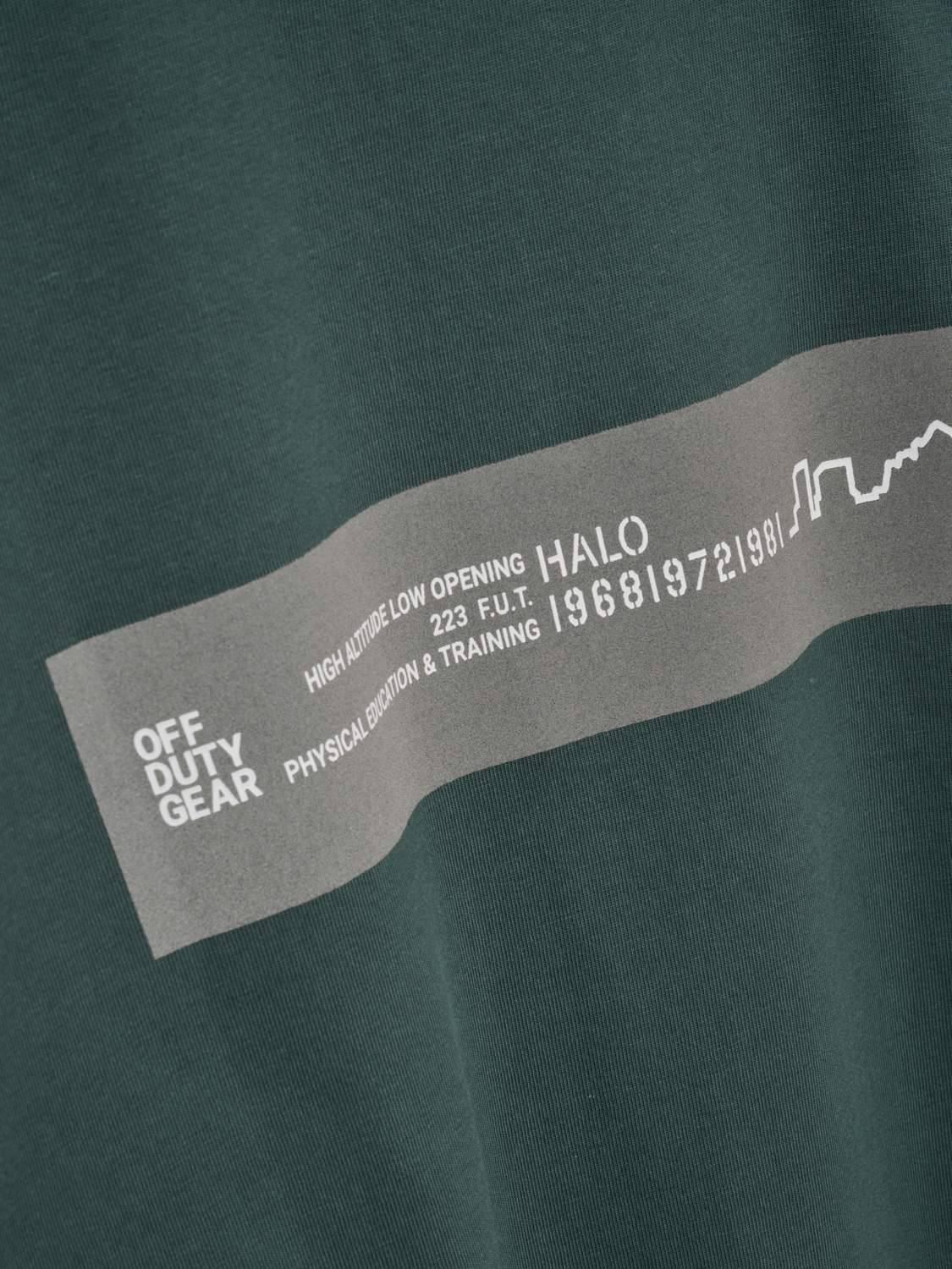 HALO GRAPHIC T-SHIRT, GARDEN TOPIARY/SILVER, packshot