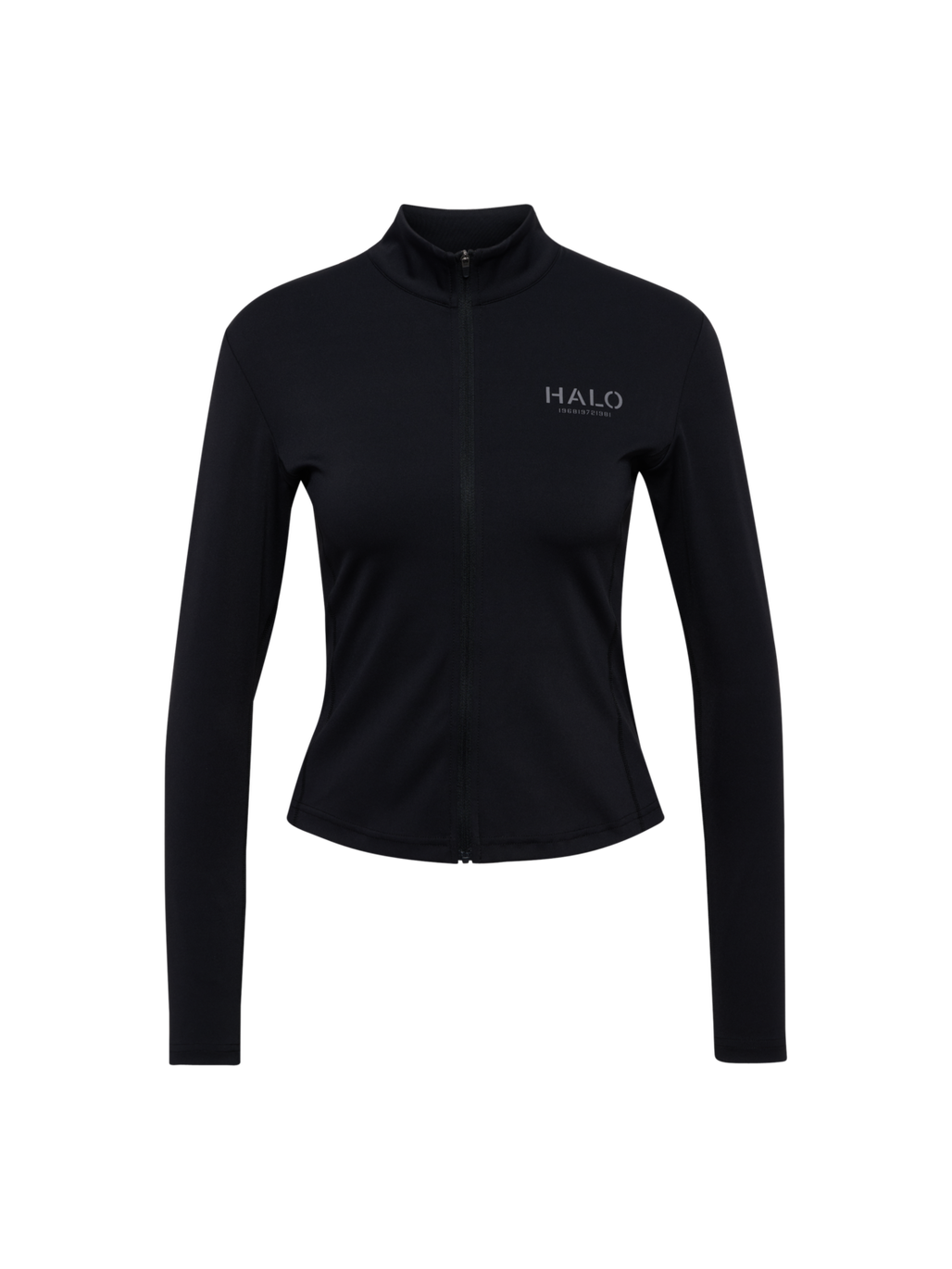 HALO WOMENS TRAINING ZIP SHIRT, BLACK, packshot