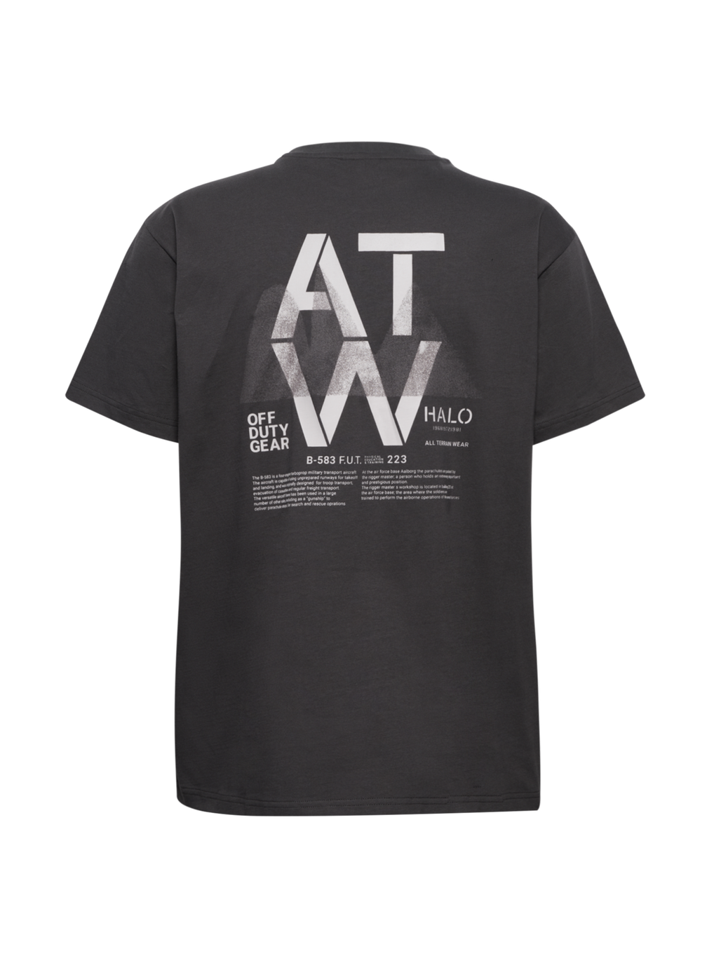 HALO GRAPHIC T-SHIRT 04, RAVEN, packshot