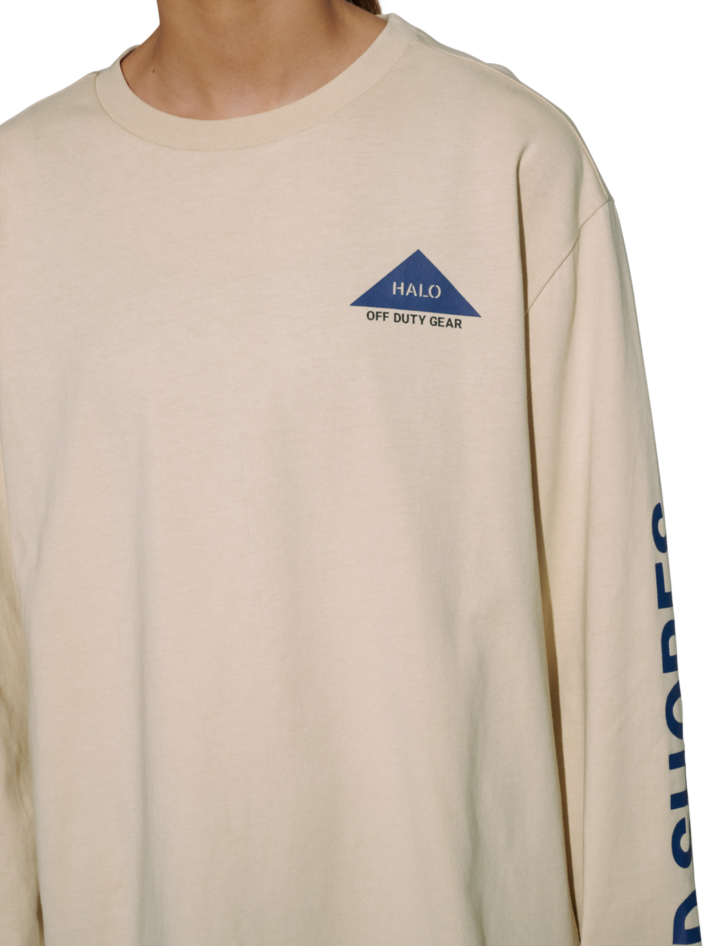 HALO SHORES L/S T-SHIRT, OYSTER GRAY, model