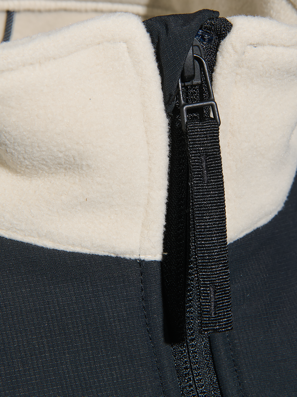 HALO BLOCKED ZIP FLEECE, OYSTER GRAY, packshot