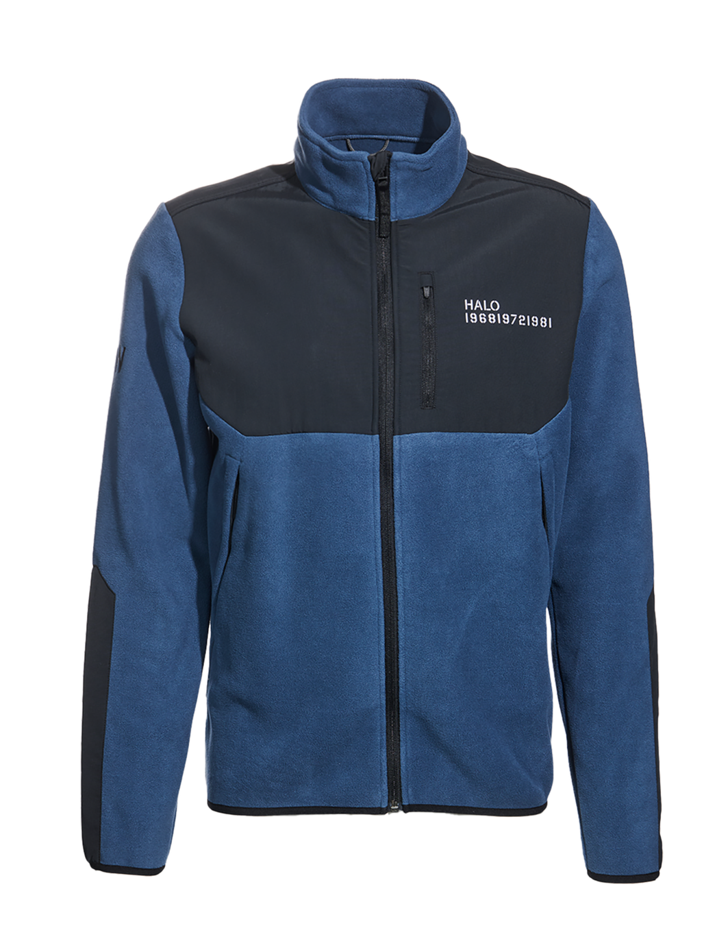 HALO BLOCKED ZIP FLEECE, SARGASSO SEA, packshot